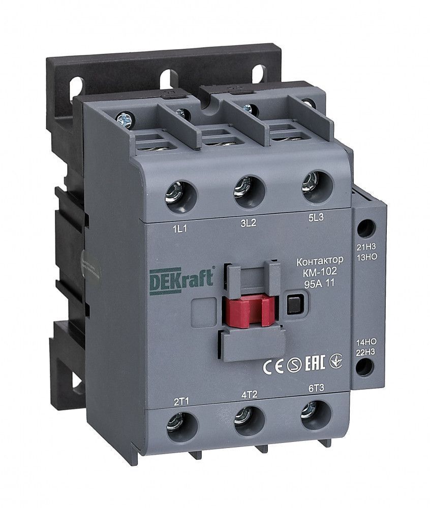 Контактор 95А 36В АС3 АС4 1НО+1НЗ КМ-102 фото