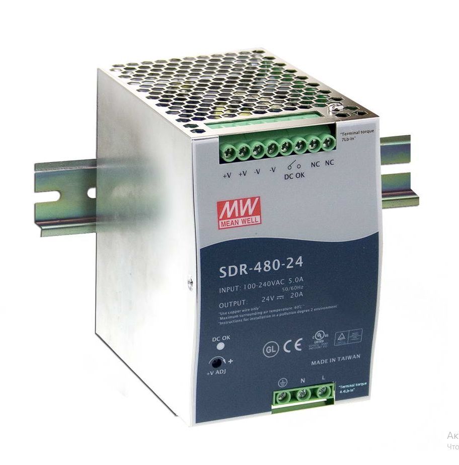 Блок питания Mean Well SDR-480-24 фото