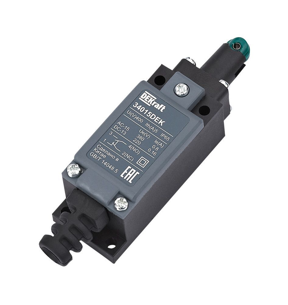 Концевой вык. пласт. 1НО1НЗ Плунжер роликового типа с горизонтальным включением фото