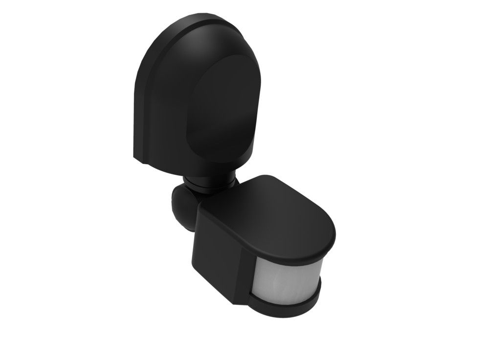 Датчик движения инфракрасный ДДИ-101 02 1200Вт 2-12м 180° чёрный фото