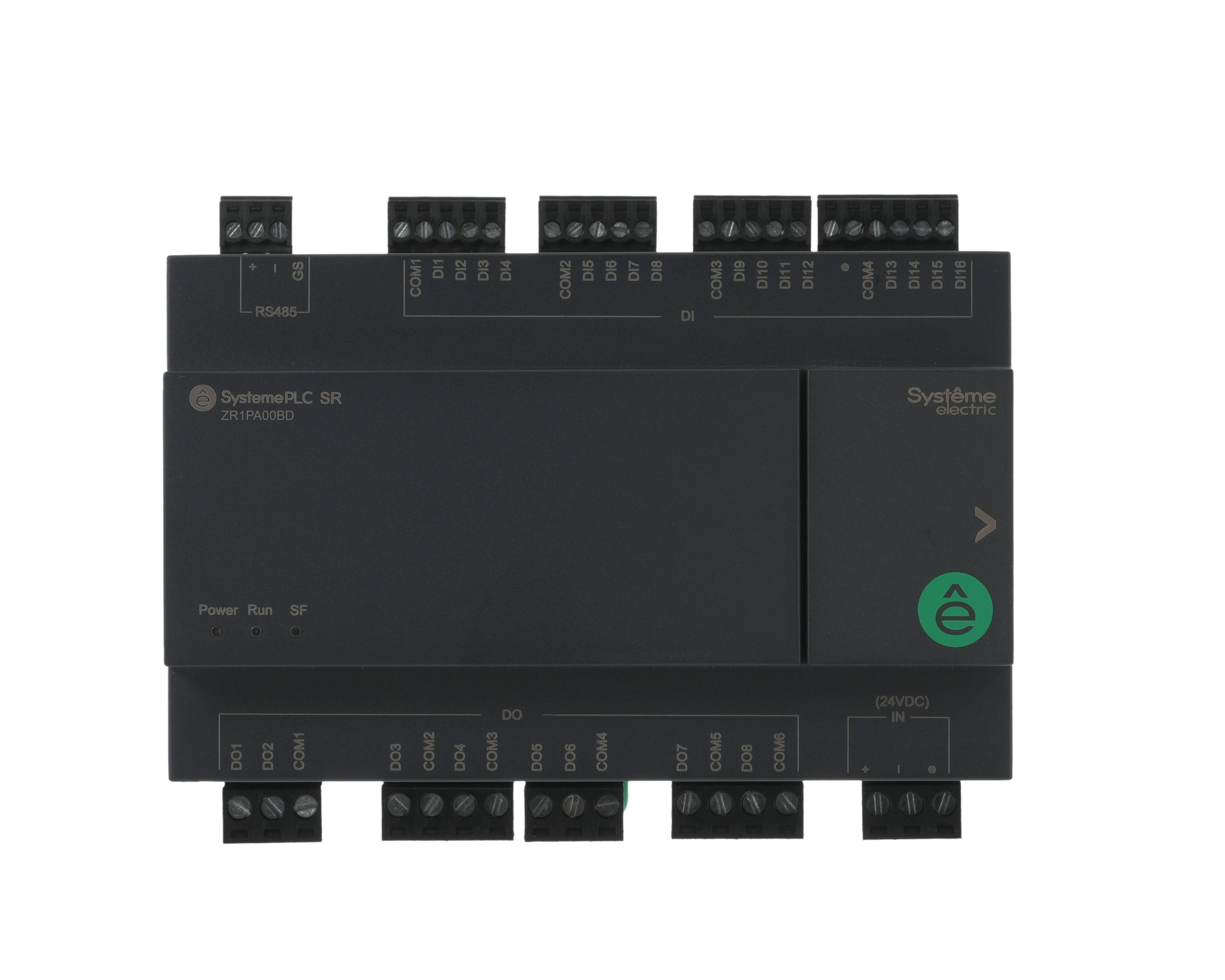 Интеллектуальное реле SR1; 24 VDC; 24 IO: 16 DI, 8 DO (реле), 1xRS485 фото