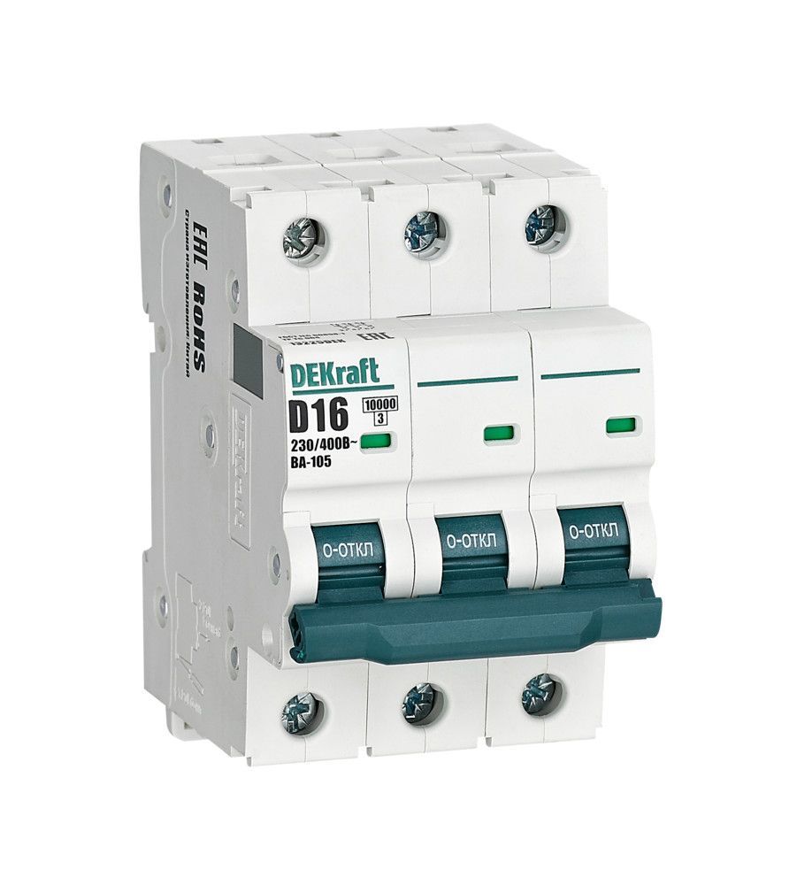 Автоматический выключатель ВА-105 3P 20А D 10кА фото