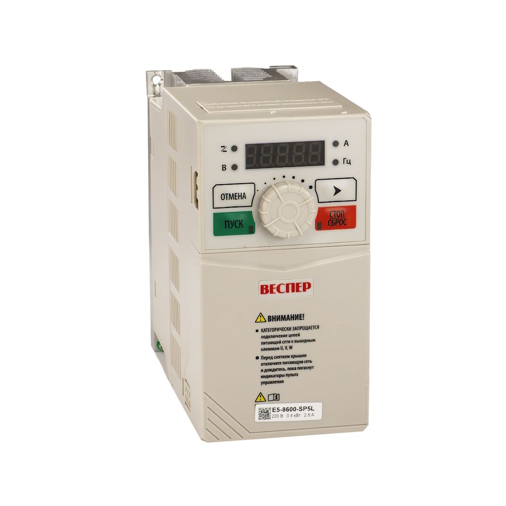 Частотный преобразователь Веспер E5-8600-SP5L 0,4 кВт 220В фото