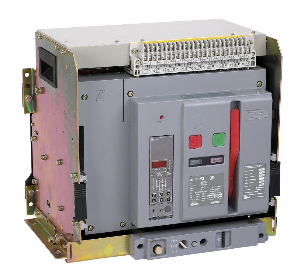 Воздушный авт. выключатель выкатной 4P 1000А 80кА расцепитель М ВА-731 фото