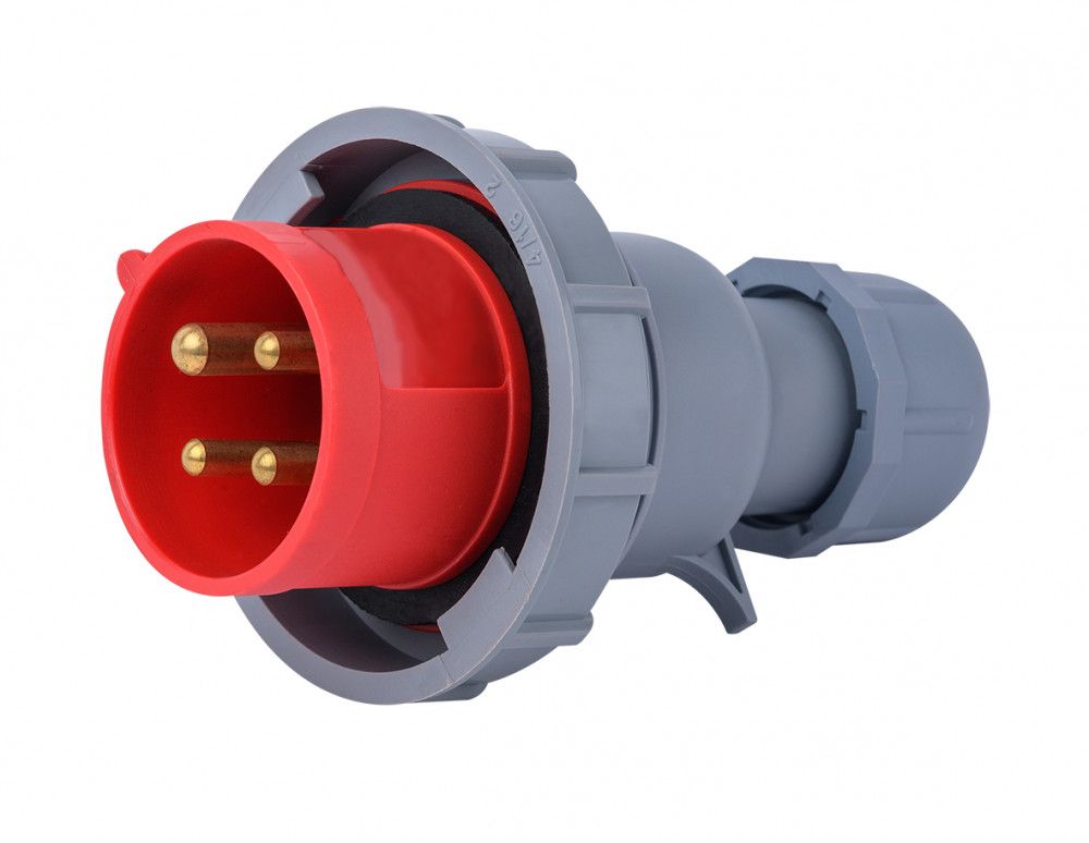 Вилка перен. 3Р+РЕ 16А 380В IP67 ВП-103 фото