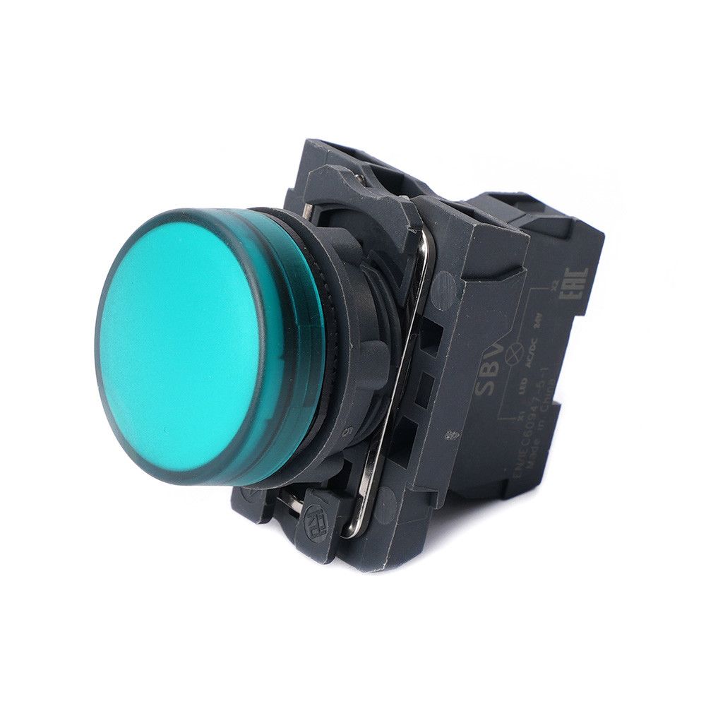 Сигнальная лампа SB5 в сборе модульная 22 мм зеленая 24В DC фото