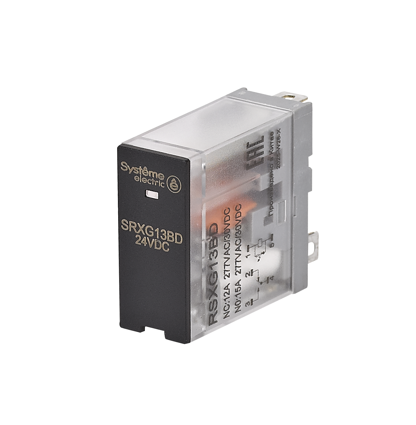 Реле 12A 1CO 24VDC LED фото