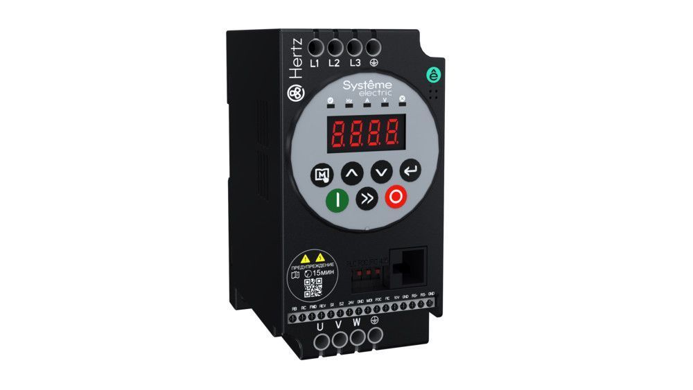Преобразователь частоты STV050 Hertz 0,75 кВт 220В ЭМС С3 + LED панель оператора фото