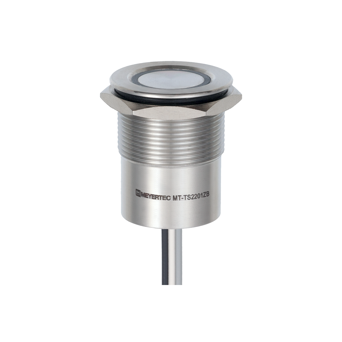 Кнопка сенсорная без подсветки, Ø22 мм, NC, с фиксацией, NPN, IP68