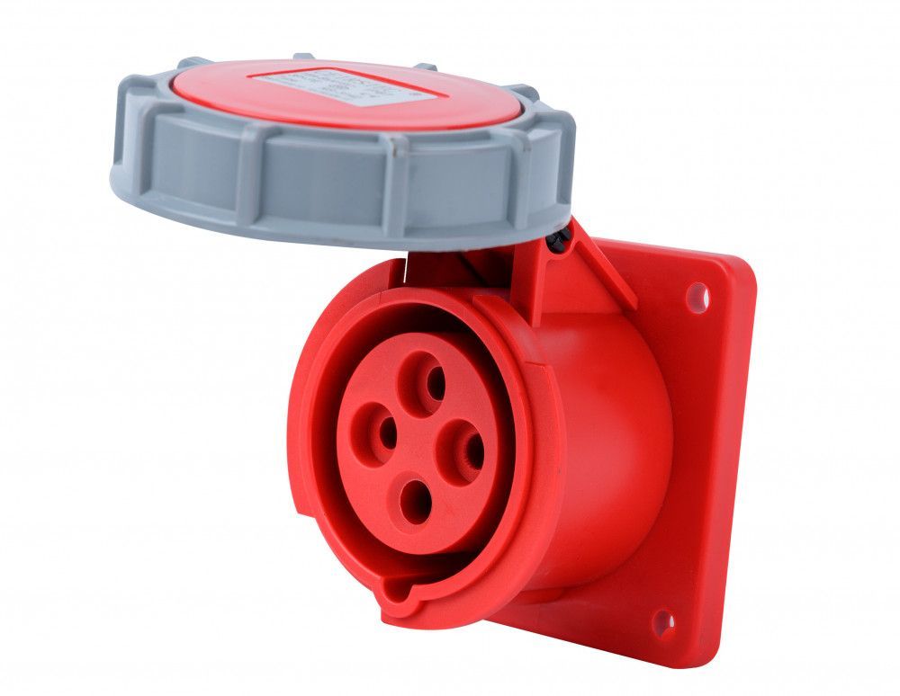 Розетка для скрытой проводки 3Р+РЕ 16А 380В IP67 РЩ-103 фото