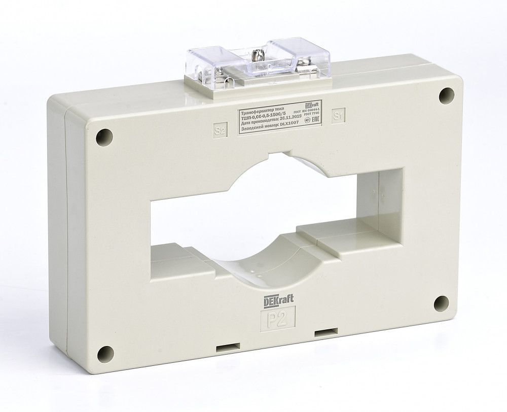 Трансформатор тока ТШП-0,66 0,5 2000/5 15ВА, диаметр 120мм фото