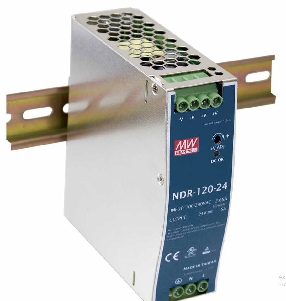 Блок питания Mean Well NDR-120-12 фото