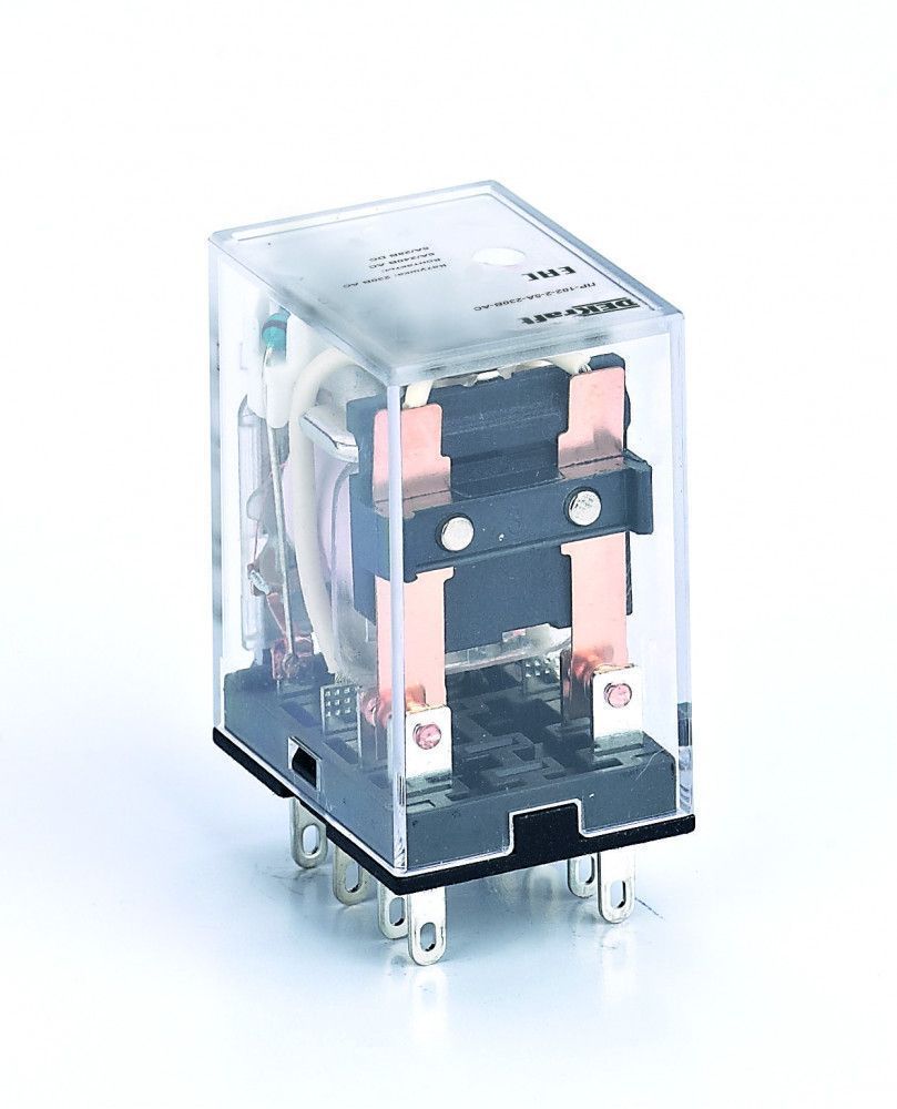 Промежуточное реле 2 конт. с LED инд. 5А 110В DC ПР-102 фото