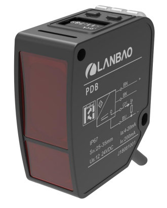 Оптический датчик расстояния LANBAO PDB-CC50TGI фото