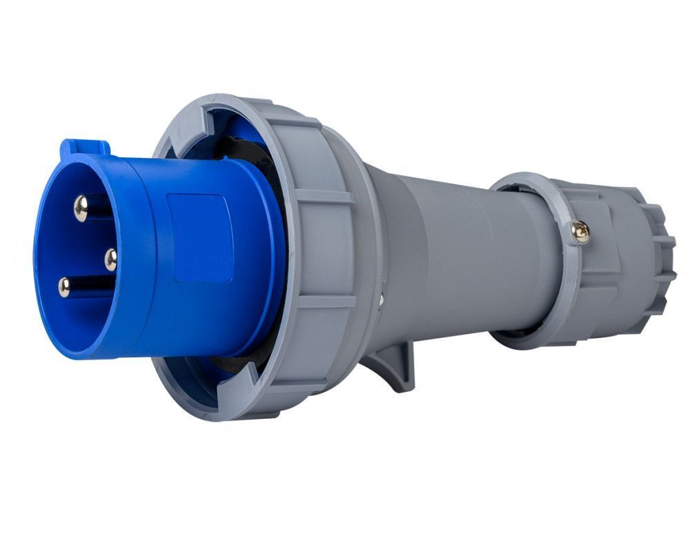 Вилка перен. 2Р+РЕ 63А 220В IP67 ВП-103 фото