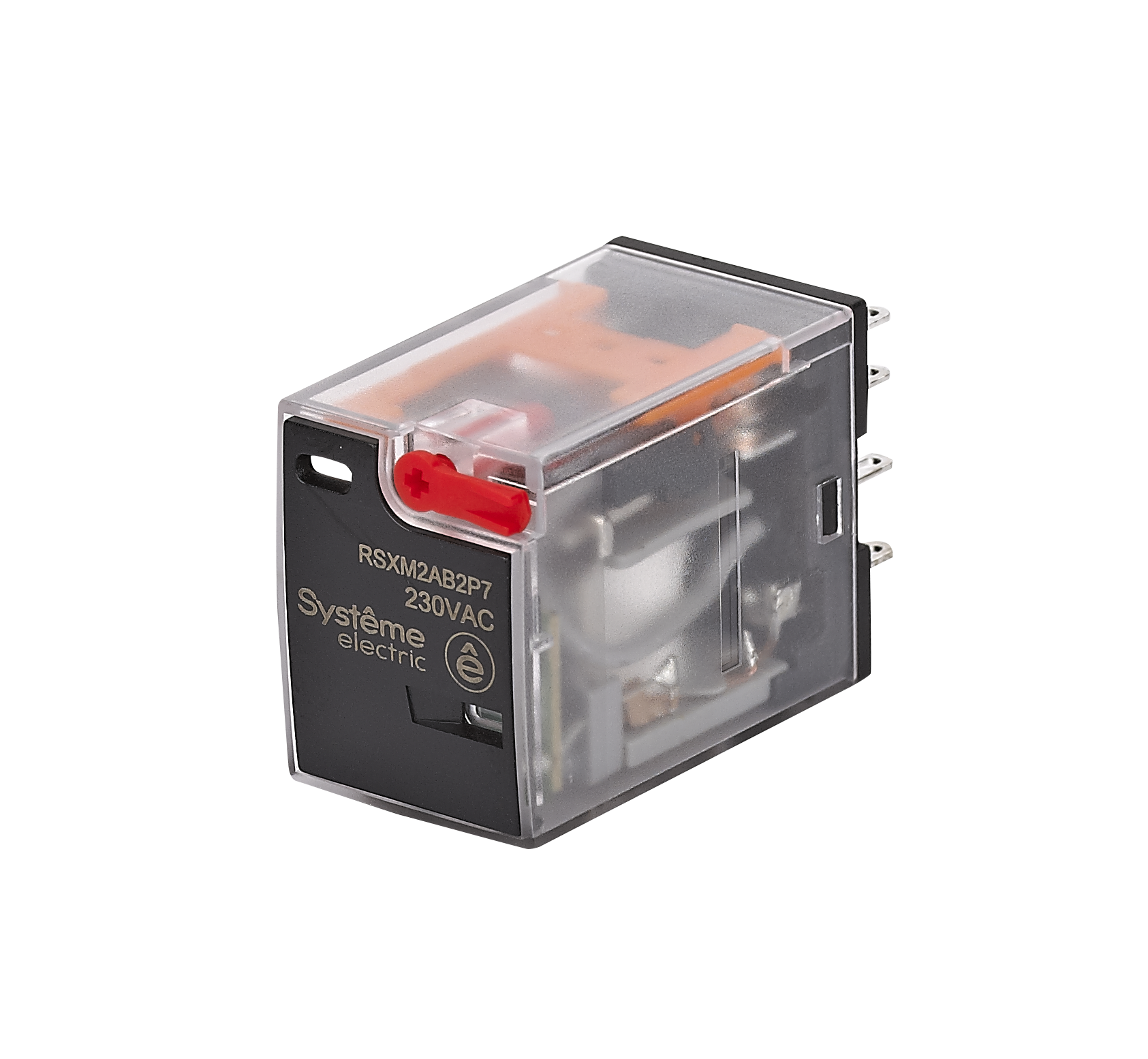 Реле 12A 2CO 230VAC тест кнопка LED фото