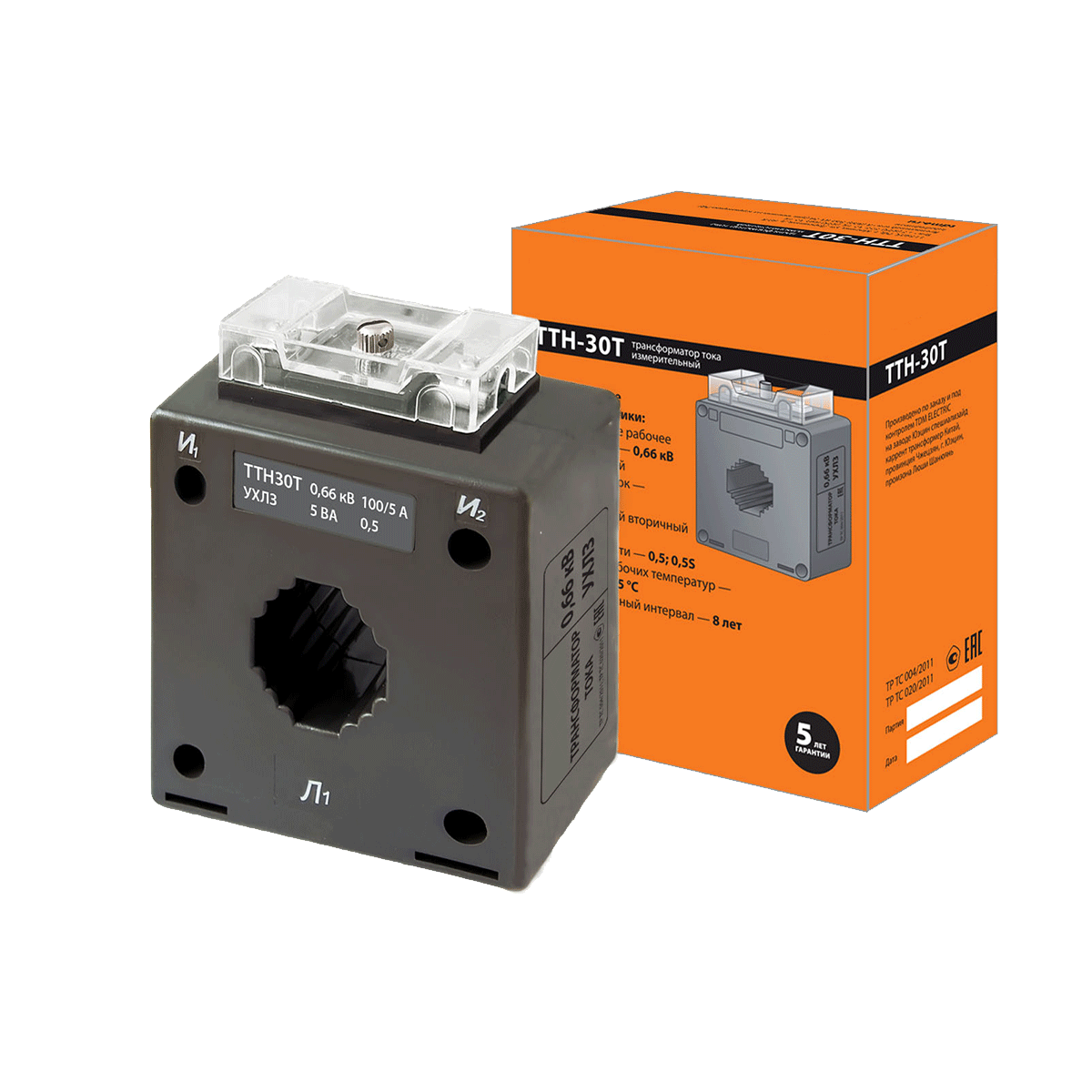 Трансформаторы тока ОВЕН ТТН 30/300/5- 5VA/0,5-Р TDM