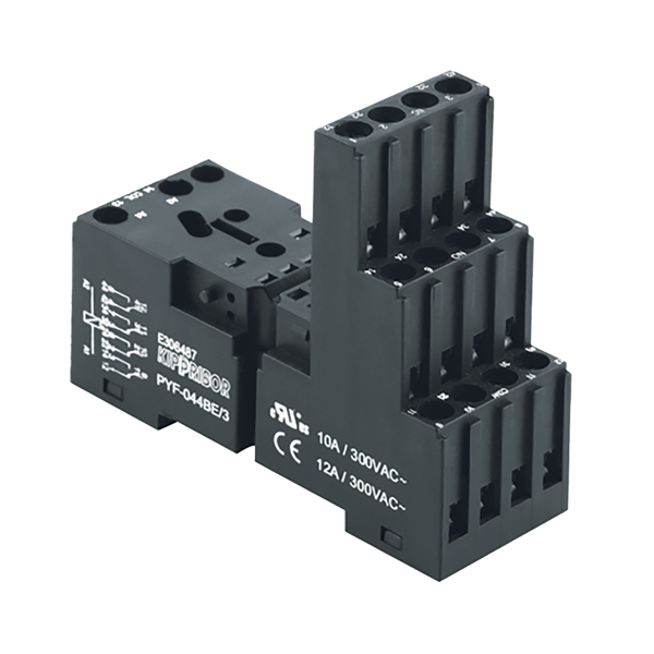 Монтажные колодки KIPPRIBOR PYF-044BE, PYF-144BE (для 4-контактных промежуточных реле серии RP) ОВЕН PYF-044BE/2