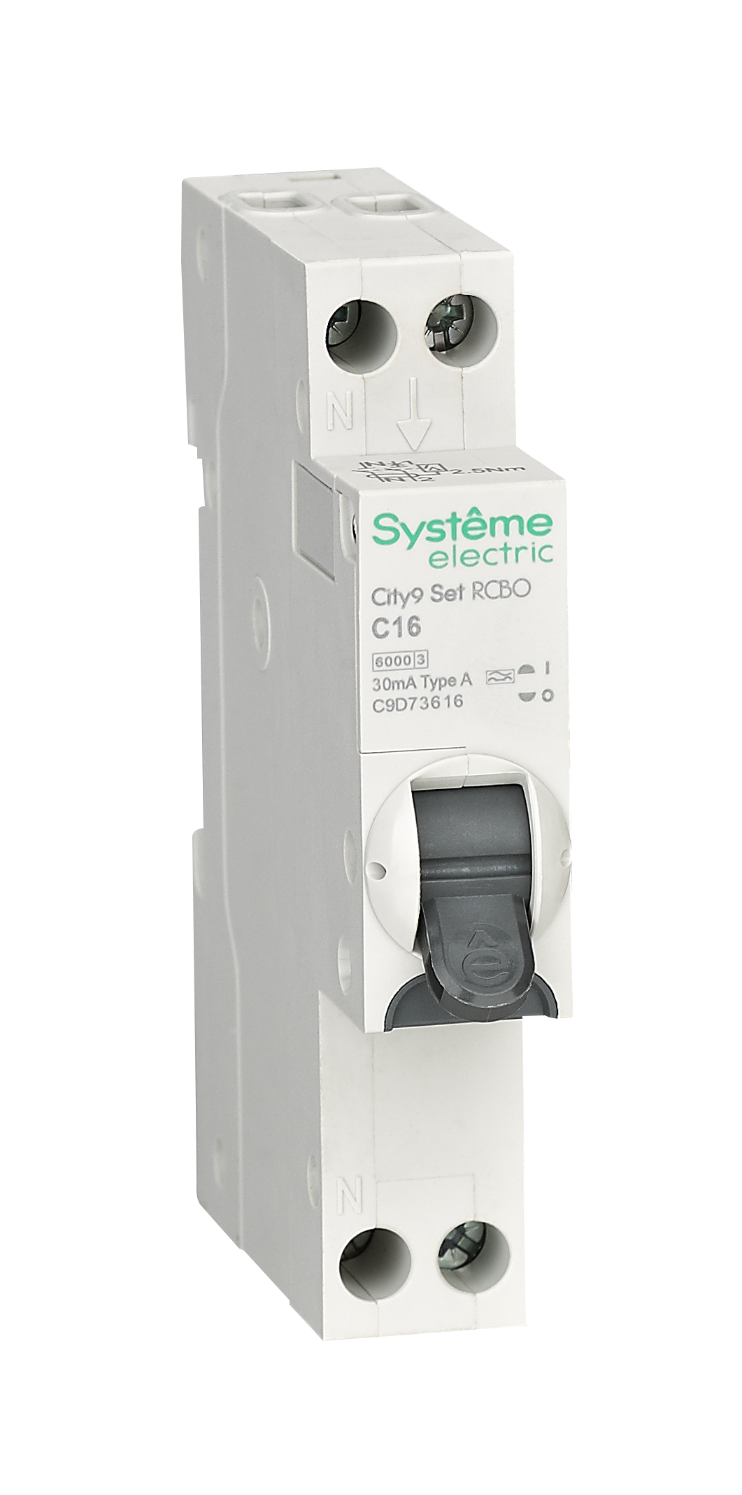 City9 АВДТ 1П+Н C16 6000A 30мА A 18мм фото