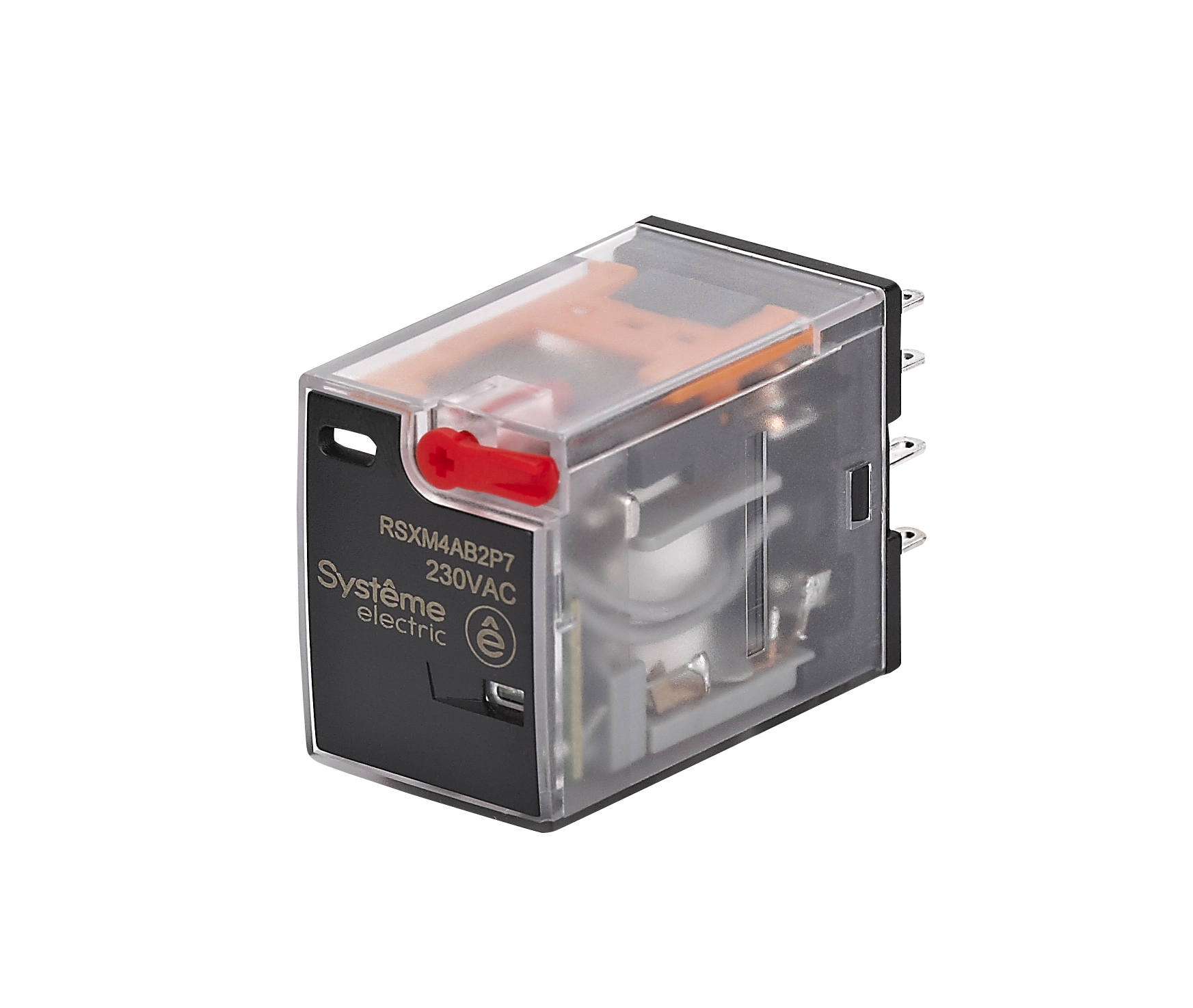 Реле 6A 4CO 230VAC тест кнопка LED фото