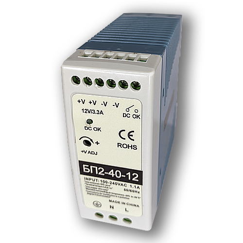 Теко БП2-40-12 Блок питания , максимальная мощность 40 ВТ, выходное напряжение 12 В DC, размер 22,5х90х100 фото