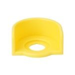 Защитный кожух для кнопки аварийного останова 60мм, желтый, полукруг фото