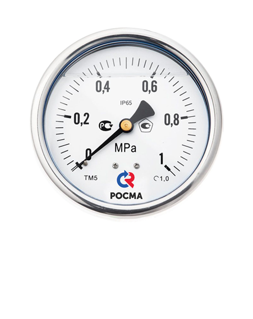 Манометр РОСМА ТМ-520Т.00 (0-0,6MPa) G1/2.1,0