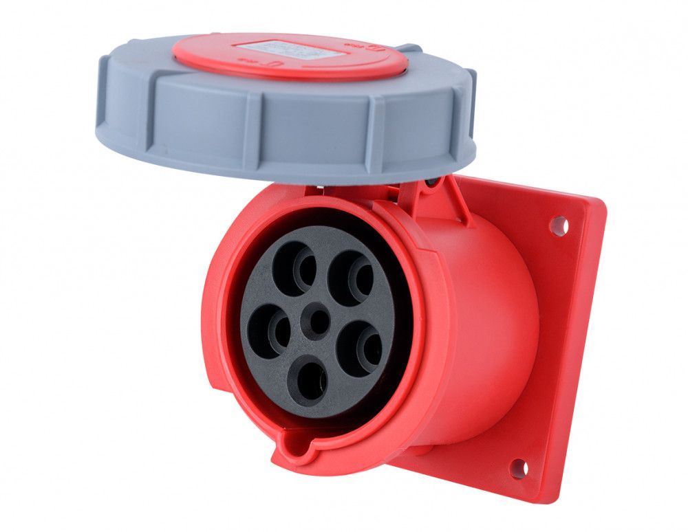 Розетка для скрытой проводки 3Р+РЕ+N 125А 380В IP67 РЩ-103