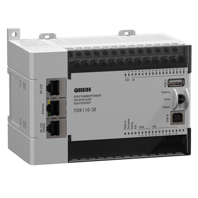Контроллер для средних систем автоматизации ОВЕН ПЛК110-220.30.К-L [M02] фото