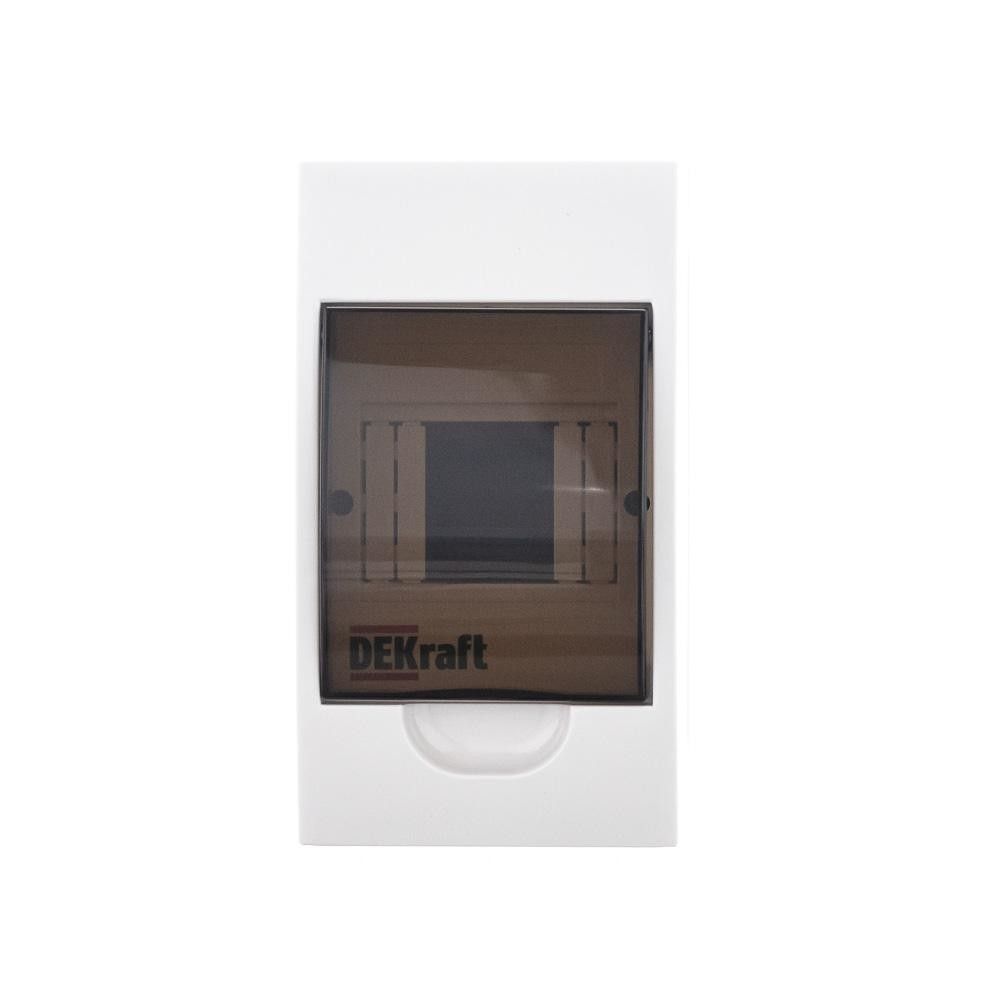 Корпус пластиковый навесной прозр. дв. 1 ряд 4 модуля IP41 ЩРН-П фото