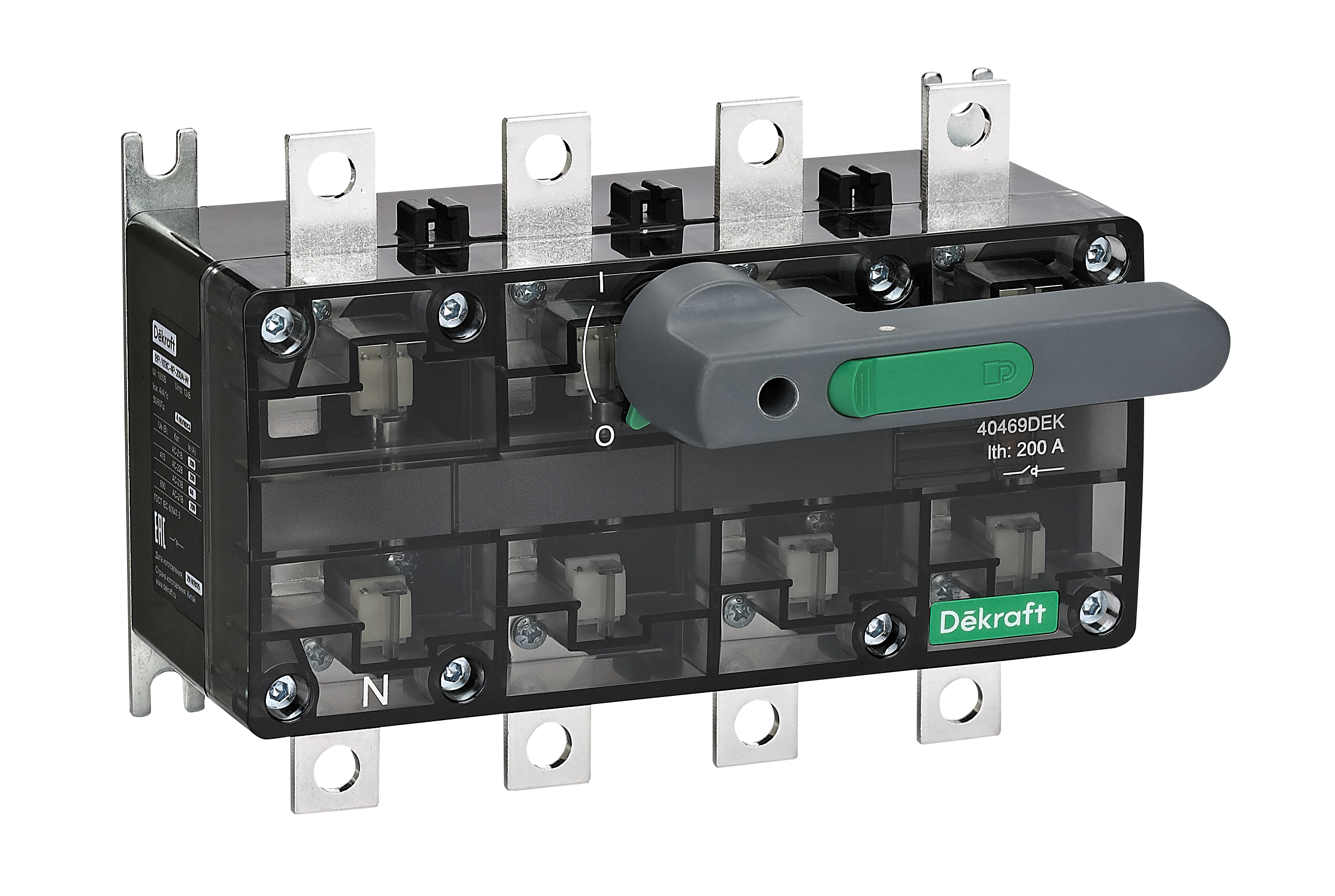 Выключатель-разъединитель 125А 4Р с видимым разрывом ВР-103С фото