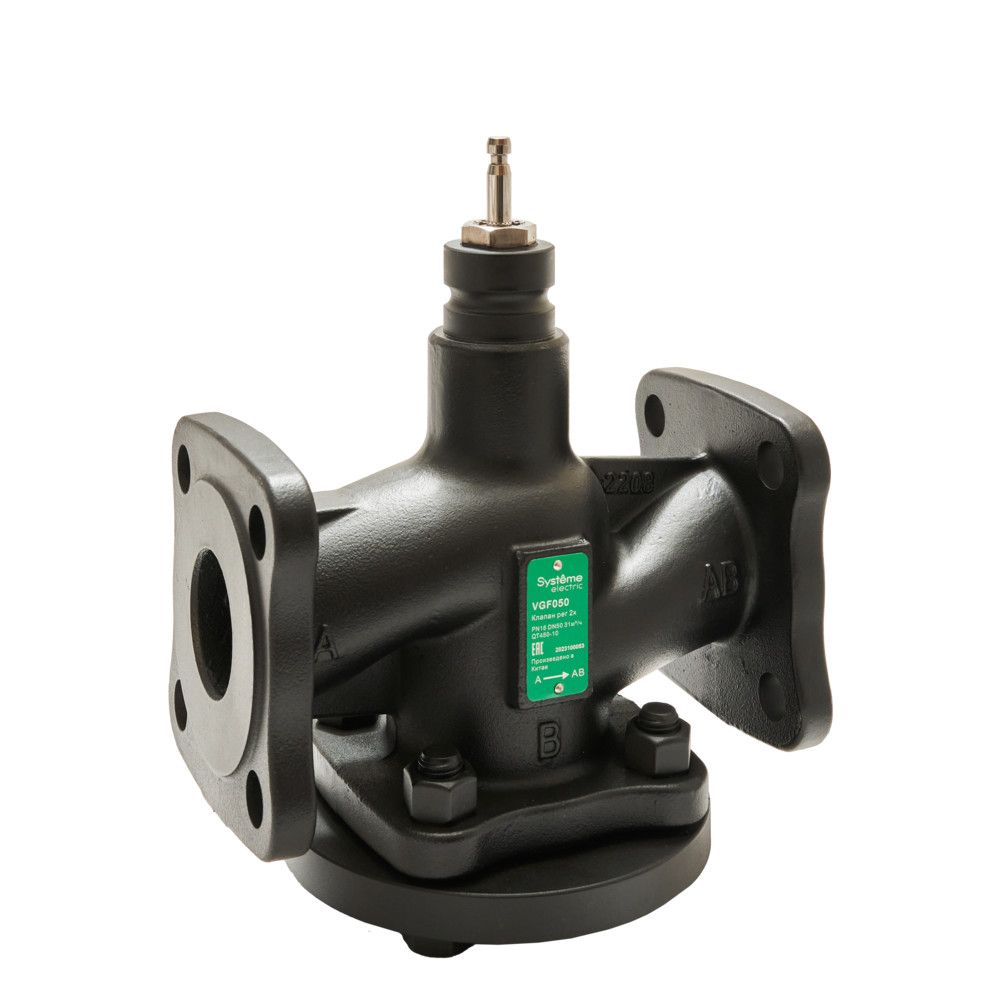 Клапан регулирующий 2-ход фланц PN16 DN50 31м³/ч -20…+130°С фото