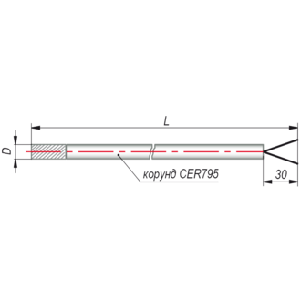 Термопара высокотемпературная (платиновая) ОВЕН ДТПS021.1Э-0,5/1,30 фото