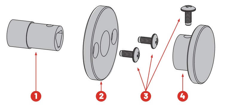 Ключ для замков безопасности LANBAO ZJP-K9 фото