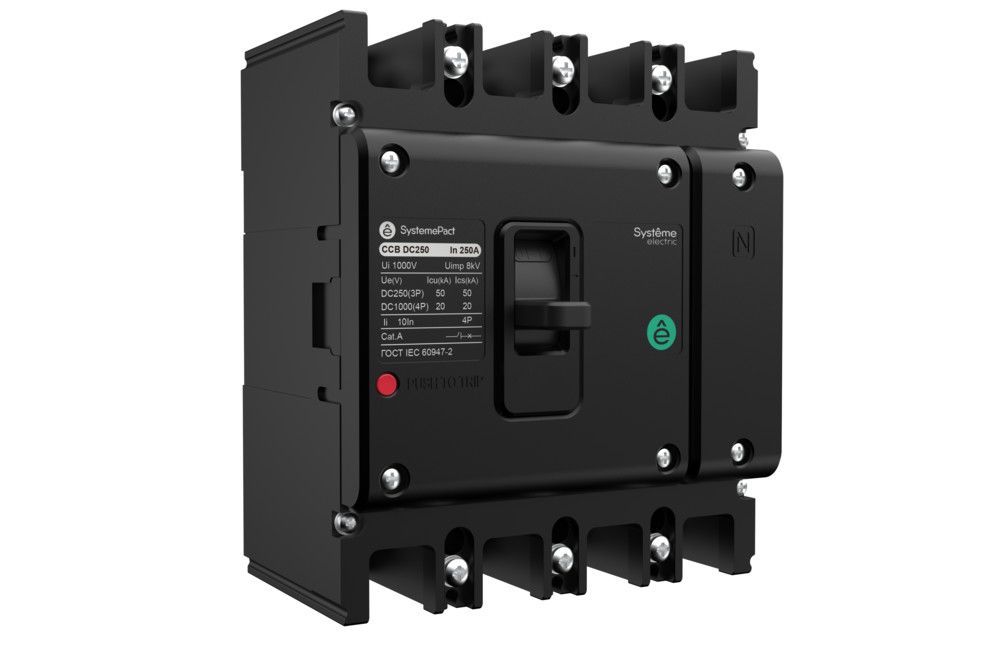 АВТОМАТИЧЕСКИЙ ВЫКЛЮЧАТЕЛЬ SYSTEMEPACT CCB DC250 3P50КА/3P20КА 4P TMD125