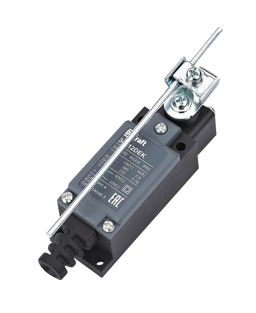 Концевой вык. пласт. 1НО1НЗ Вращающийся стержень регулируемой длины фото