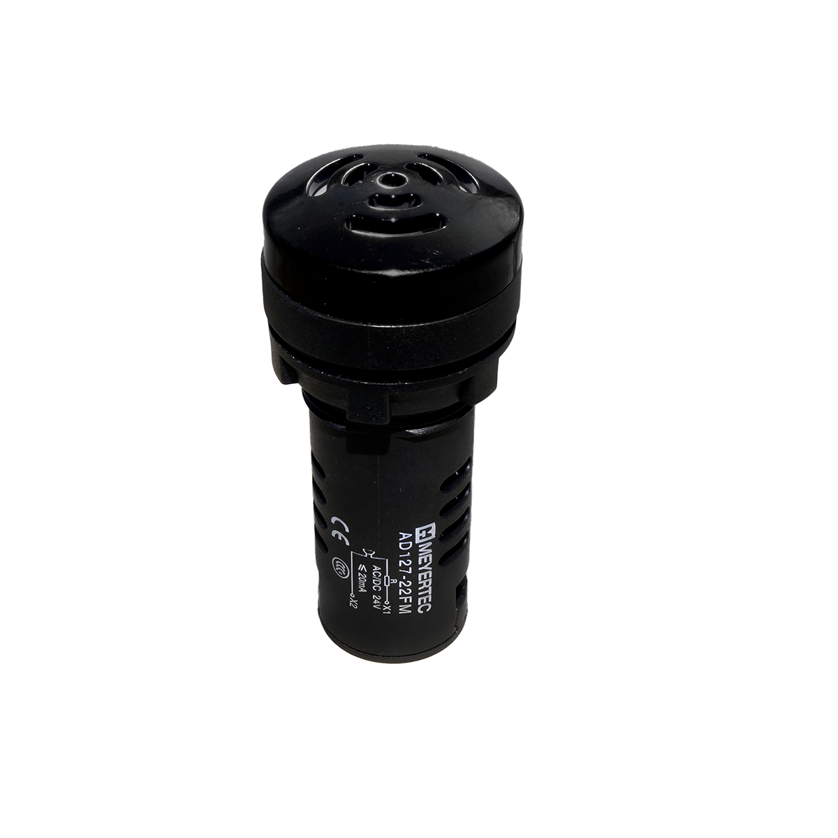 Зуммер без подсветки, 80дБ, черный, 24V AС/DC, IP65, пластик Meyertec MT22-FM24E