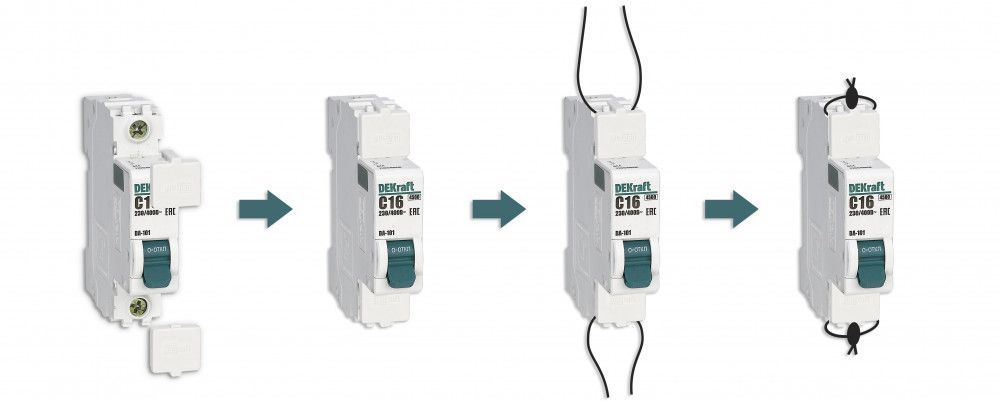 Заглушка клеммная пломбируемая для автоматического выключателя ВА-101 фото