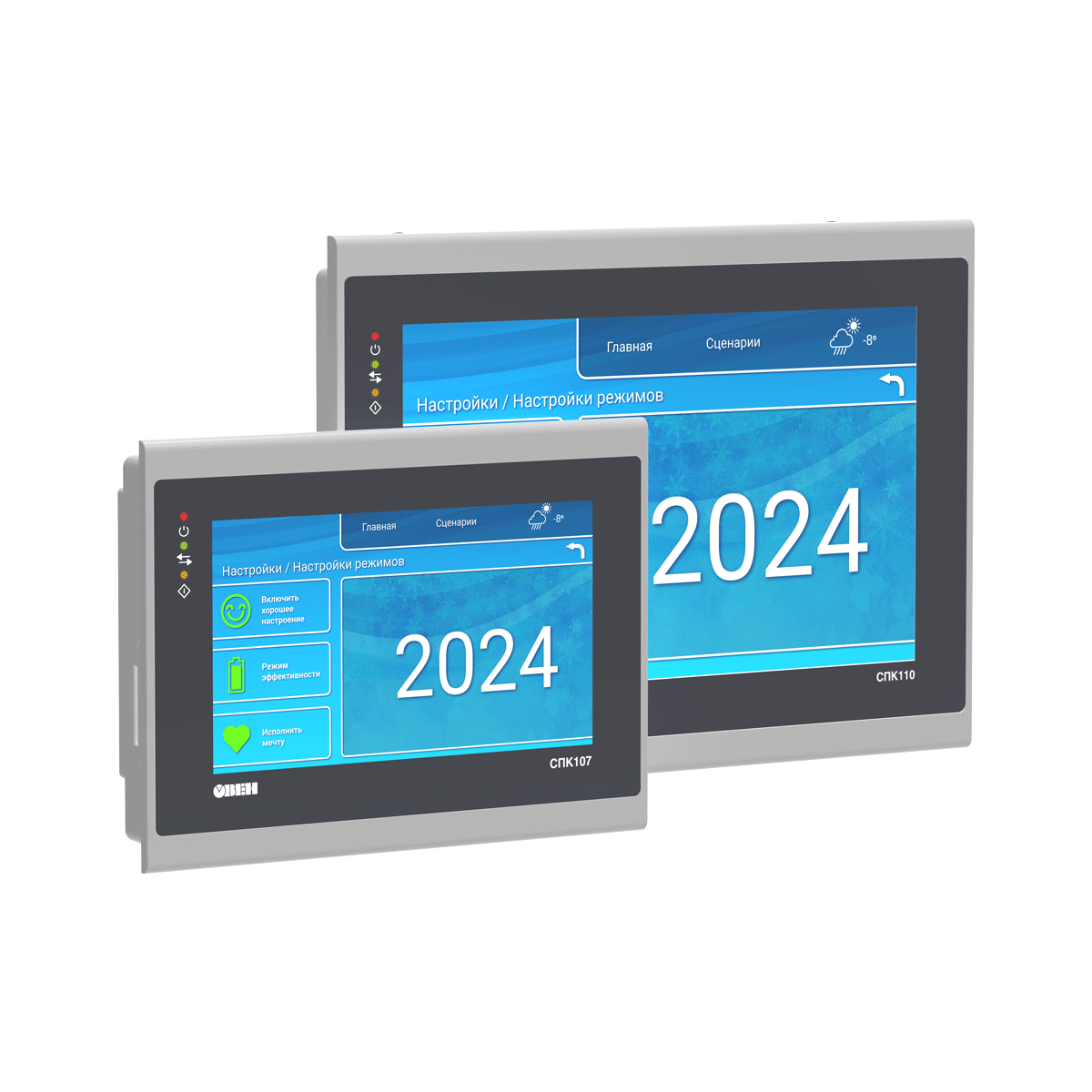 СПК1хх программируемый контроллер со встроенным сенсорным экраном 7-10” ОВЕН СПК110 фото