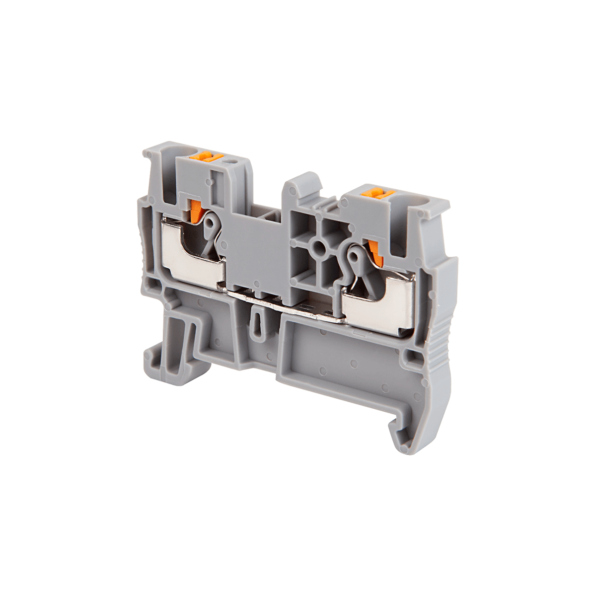 Клемма push-in проходная, 2.5 мм², серая Meyertec MTP-2.5 фото