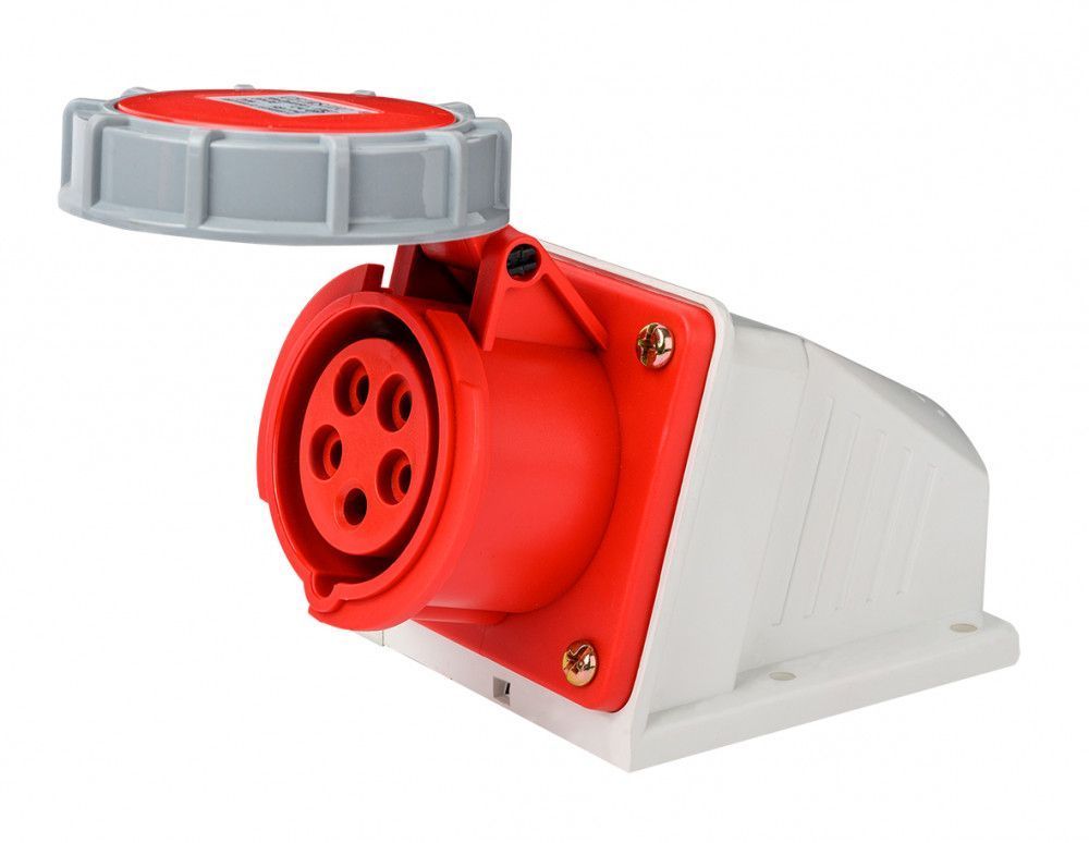 Розетка стац. 3Р+РЕ+N 16А 380В IP67 РС-103 фото