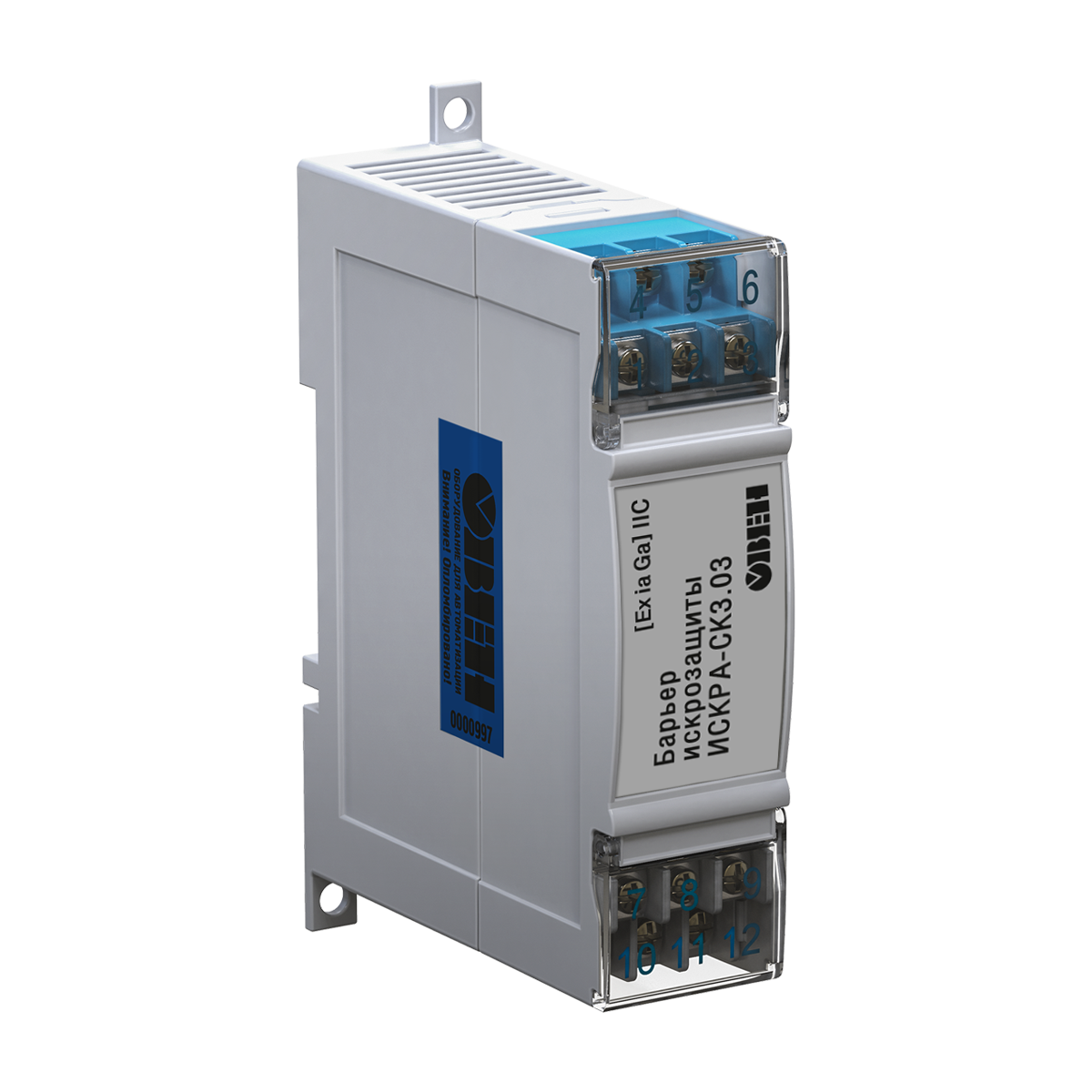 ИСКРА пассивный барьер искрозащиты Ex ia ОВЕН ИСКРА-СК1.03 фото