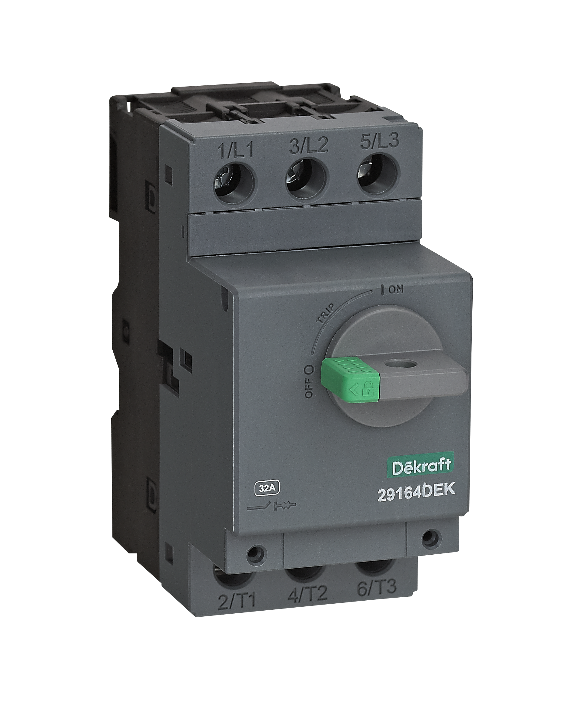 Авт. выкл. защ. двиг., с поворот. рукояткой, c магнитным расцепителем 3P 32,0A 10кА ВА-451