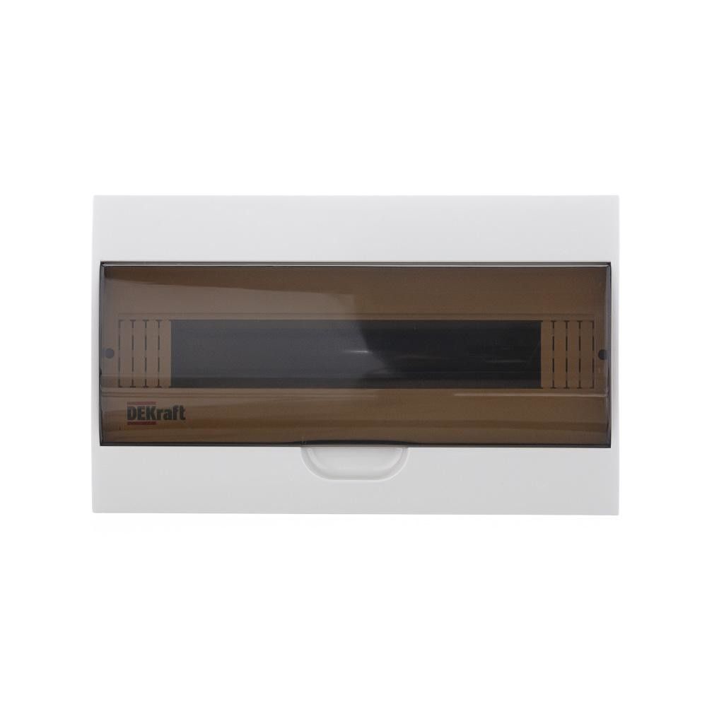 Корпус пластиковый навесной прозр. дв. 1 ряд 18 модулей IP41 ЩРН-П фото