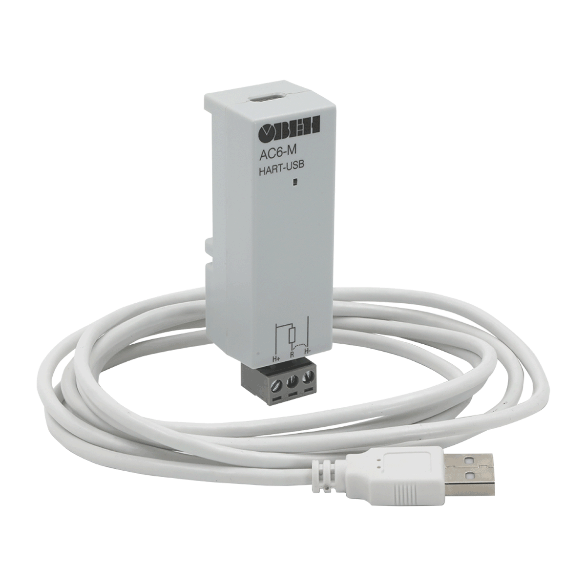 АС6-М преобразователь интерфейсов (модем) HART-USB для связи датчика с персональным компьютером ОВЕН АС6-М фото