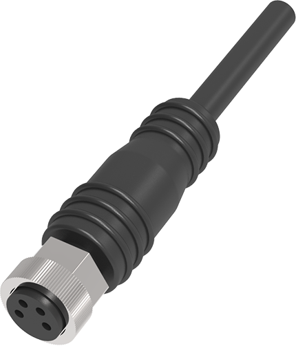 Теко CS S48L-3-2 Соединитель кабельный, Розетка, Прямой с кабелем, Пластик 4-PINIP67, кабель 2 м, 60 AC/DC NO/NC фото