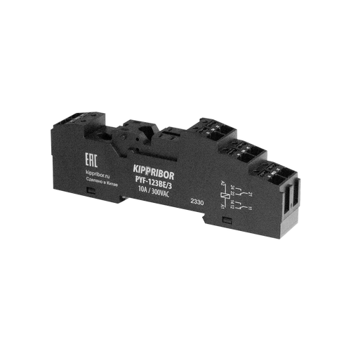 Колодка для реле MPR 2-х конт. KIPPRIBOR PYF-123BE/3
