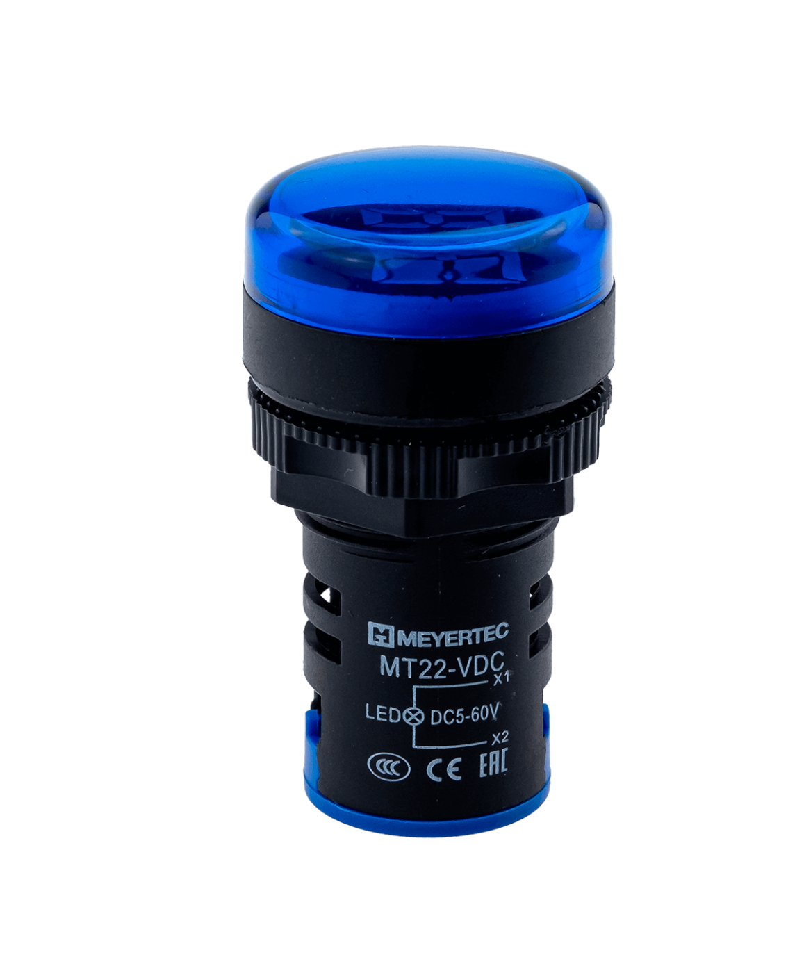 Индикатор напряжения, 5-60V DC, синий Meyertec MT22-VDC6