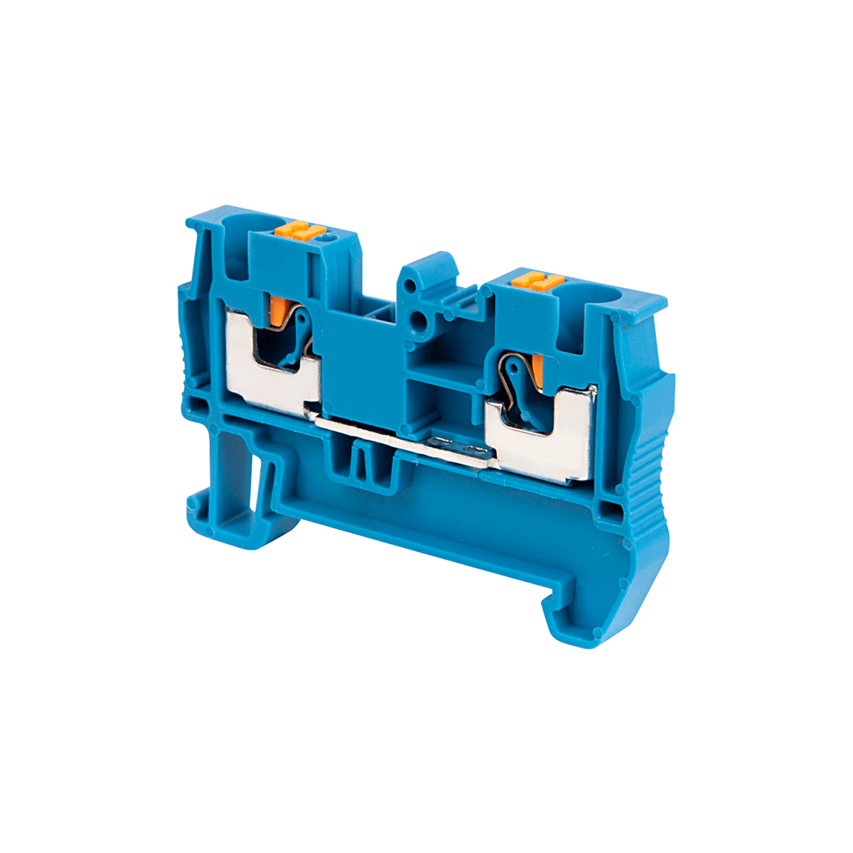 Клемма push-in проходная, 4 мм², синяя Meyertec MTP-4BL фото