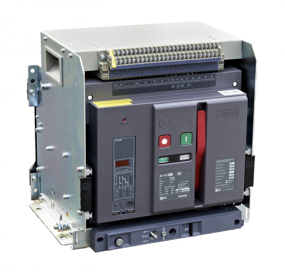 Воздушный авт. выключатель выкатной 3P 2500А 80кА расцепитель М ВА-732 фото